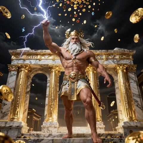 Gates of Olympus Slot mit Zeus und Goldm&uuml;nzen